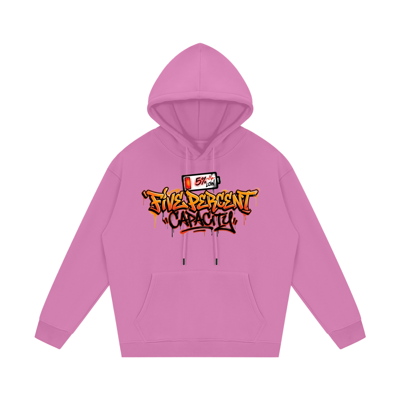 Unisex Fleece Hoodie - 5% Graffiti