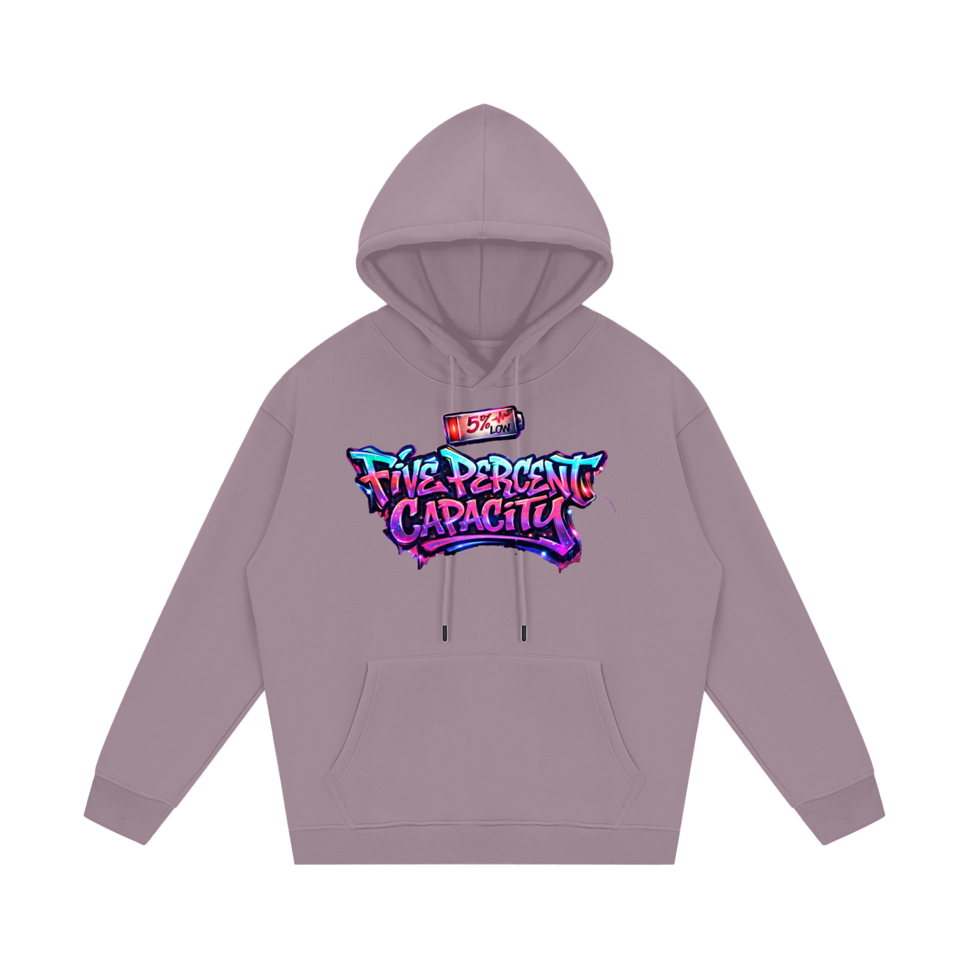 Unisex Fleece Hoodie - Graffiti Five Percent Capacity