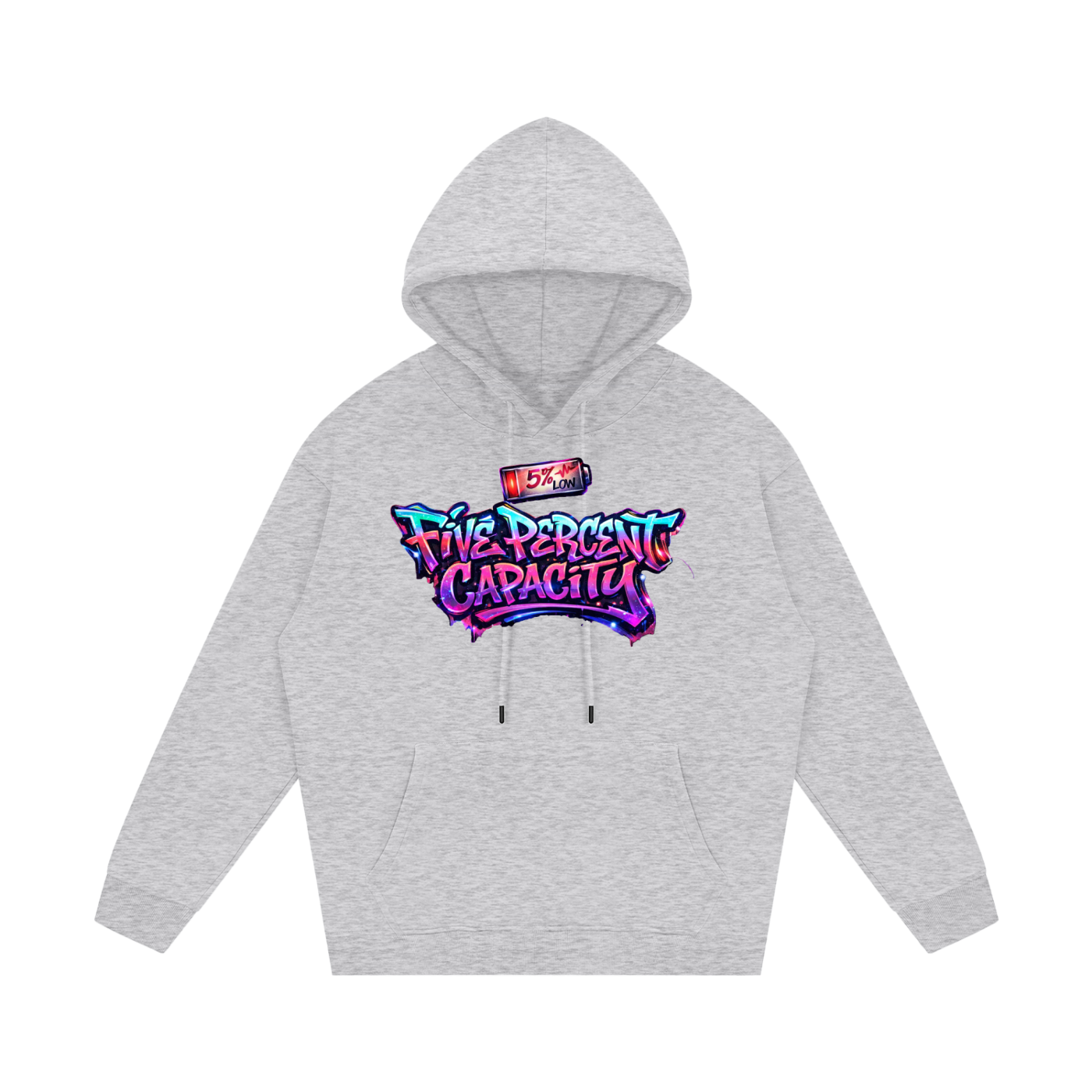 Unisex Fleece Hoodie - Graffiti Five Percent Capacity