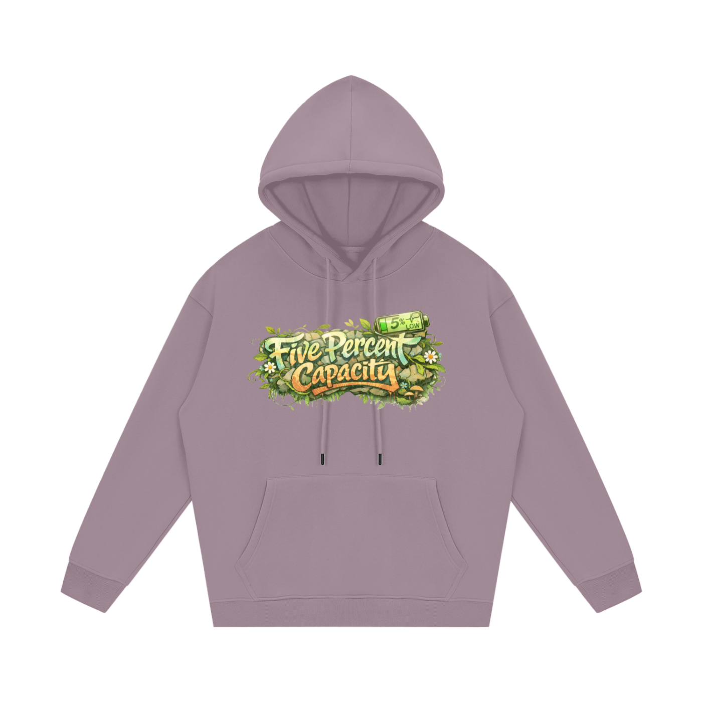 Unisex Fleece Hoodie - Graffiti  of Five Percent Capacity