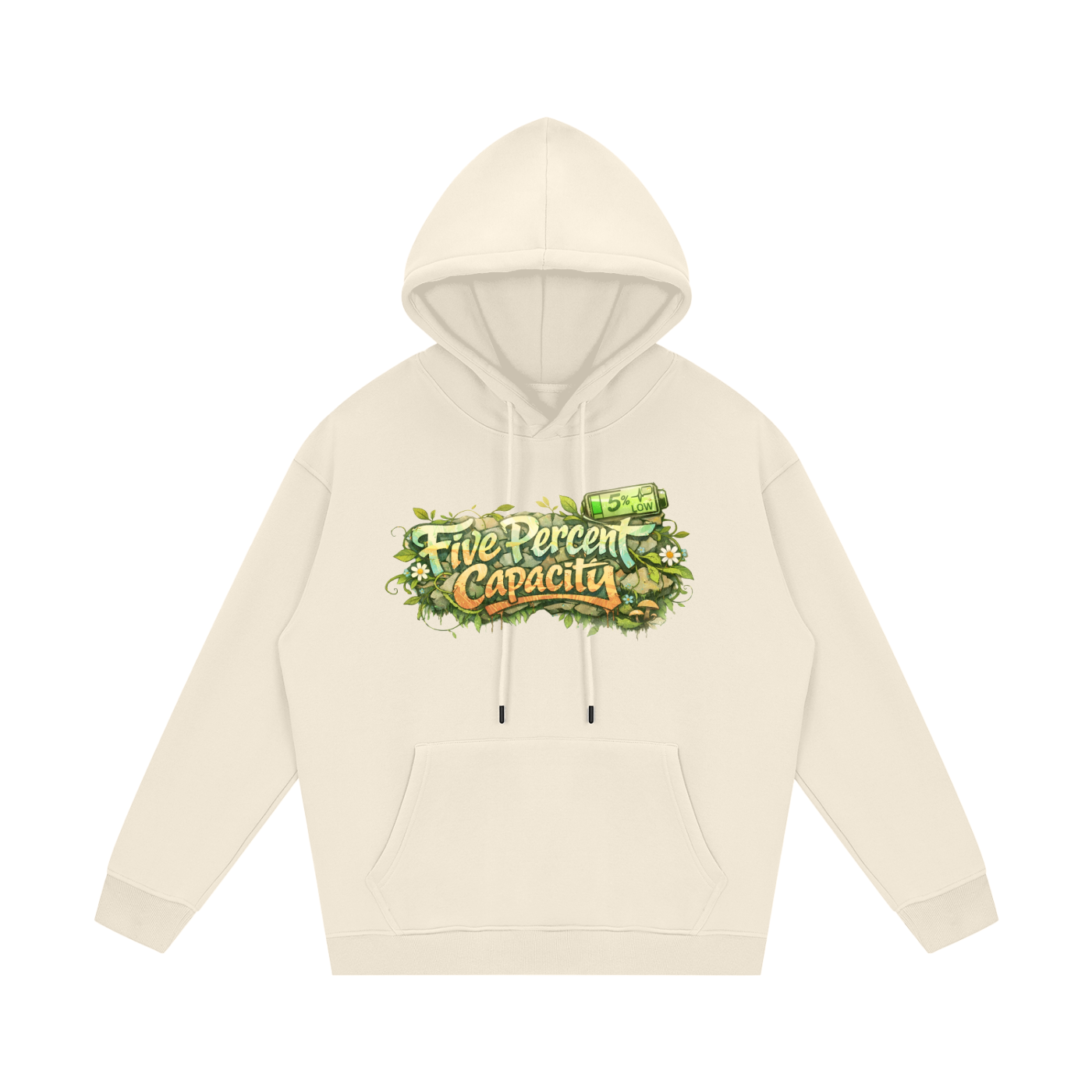 Unisex Fleece Hoodie - Graffiti  of Five Percent Capacity
