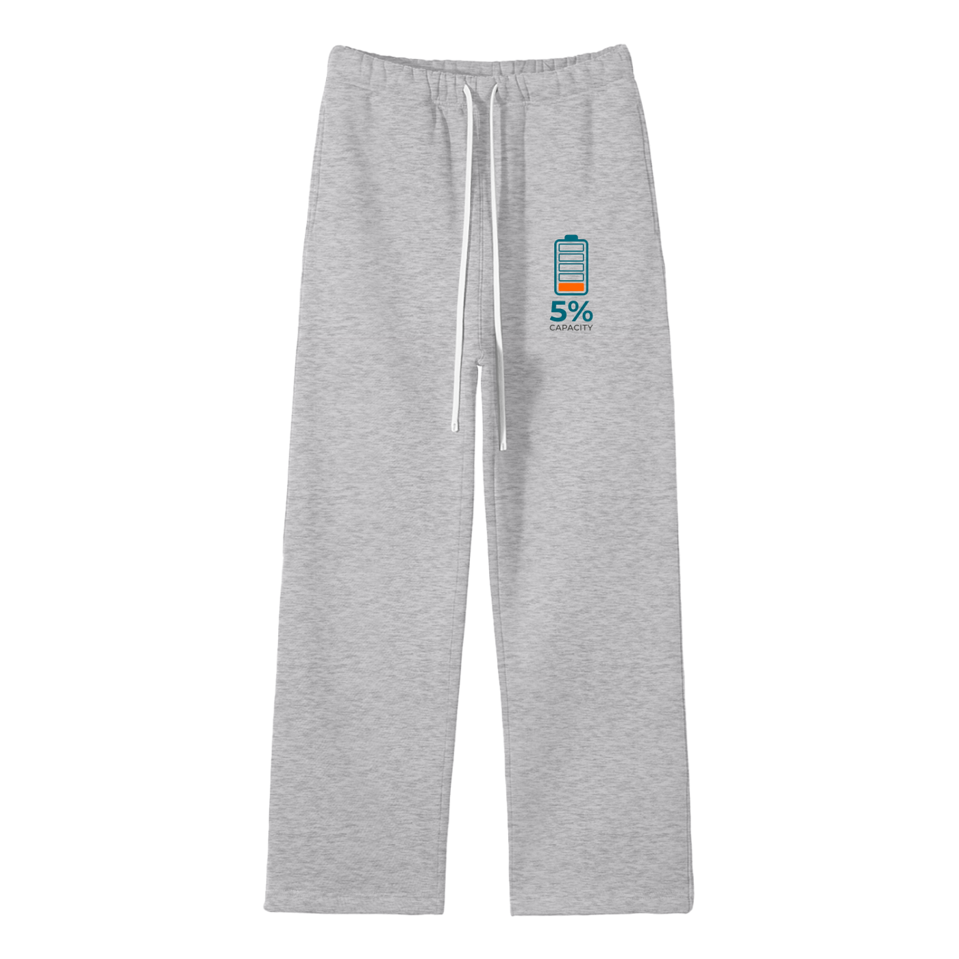 Unisex Solid Color Fleece Straight Leg Pants