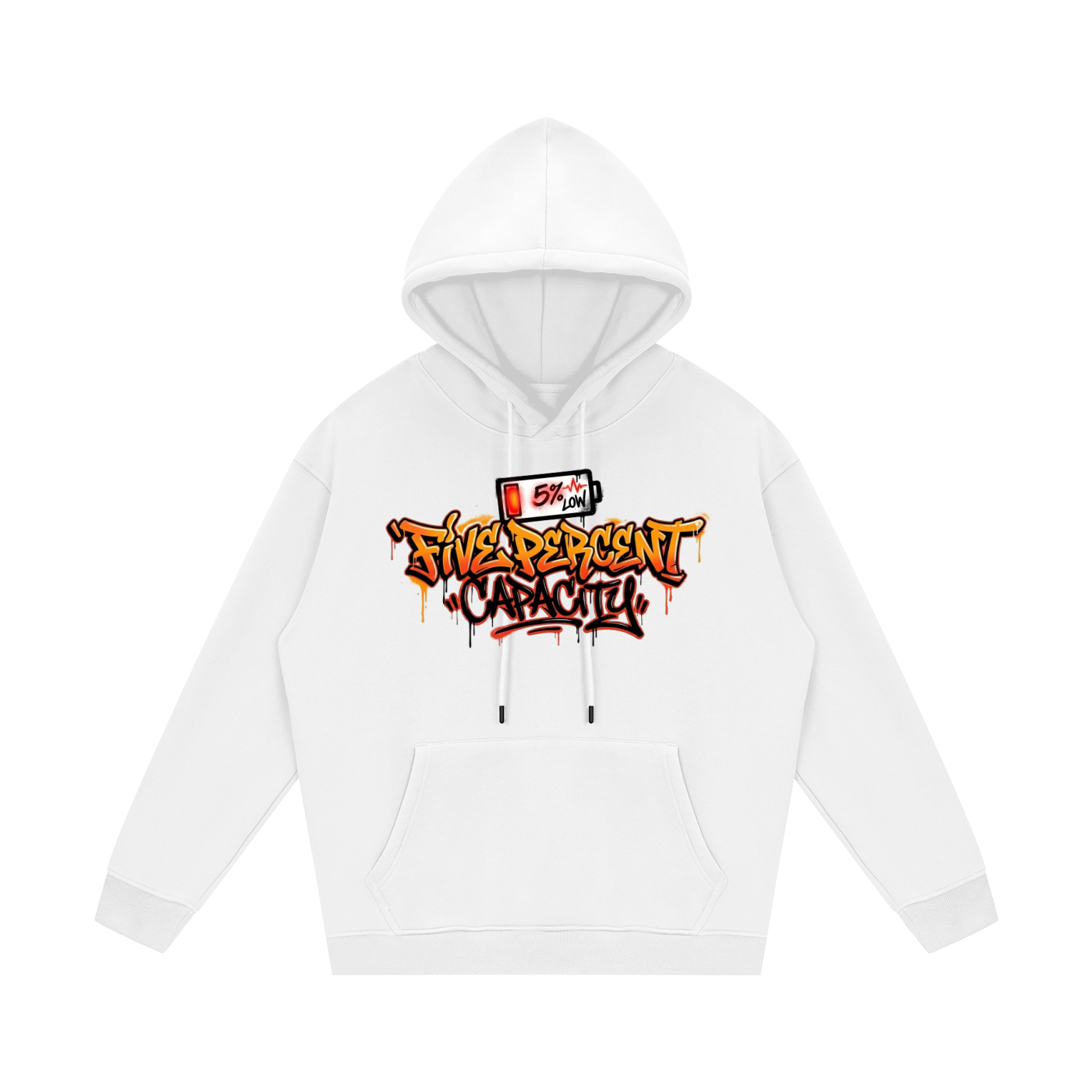 Unisex Fleece Hoodie - 5% Graffiti