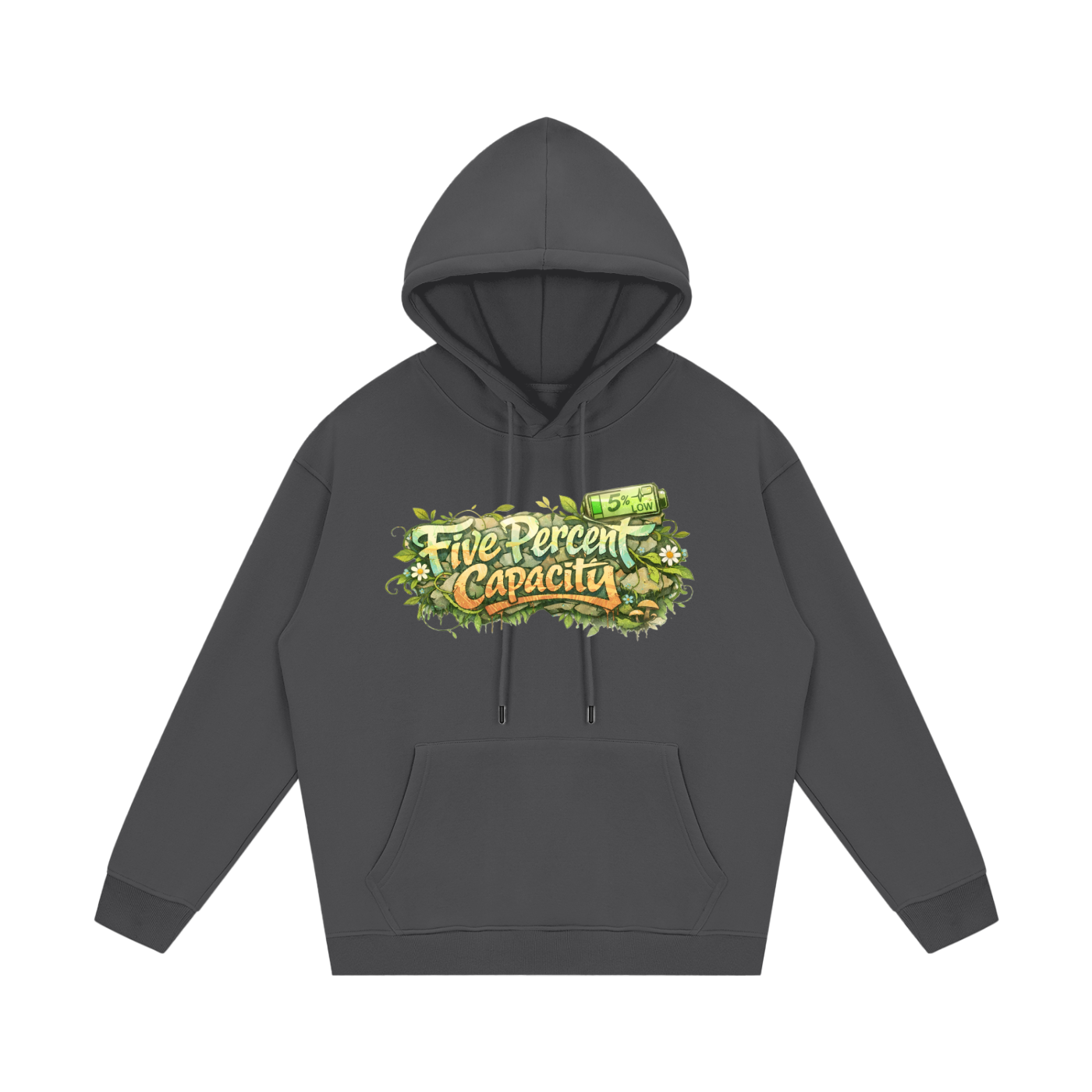 Unisex Fleece Hoodie - Graffiti  of Five Percent Capacity