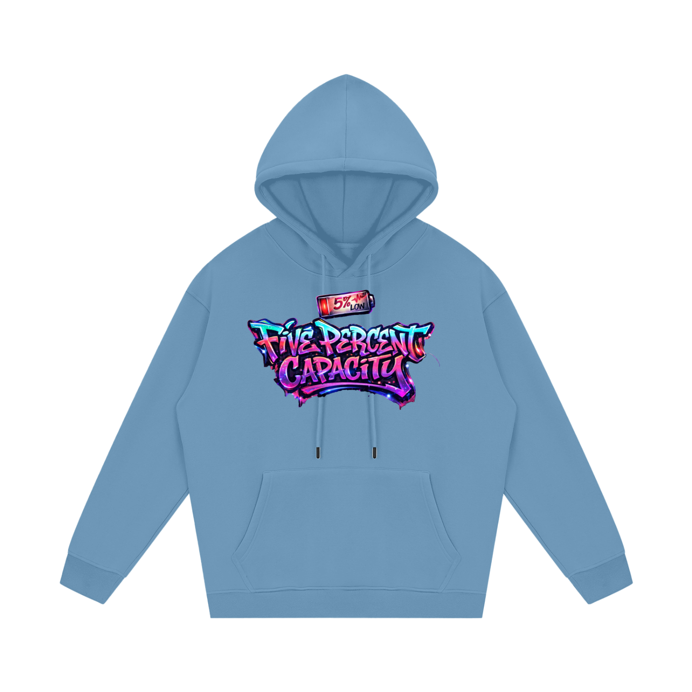 Unisex Fleece Hoodie - Graffiti Five Percent Capacity