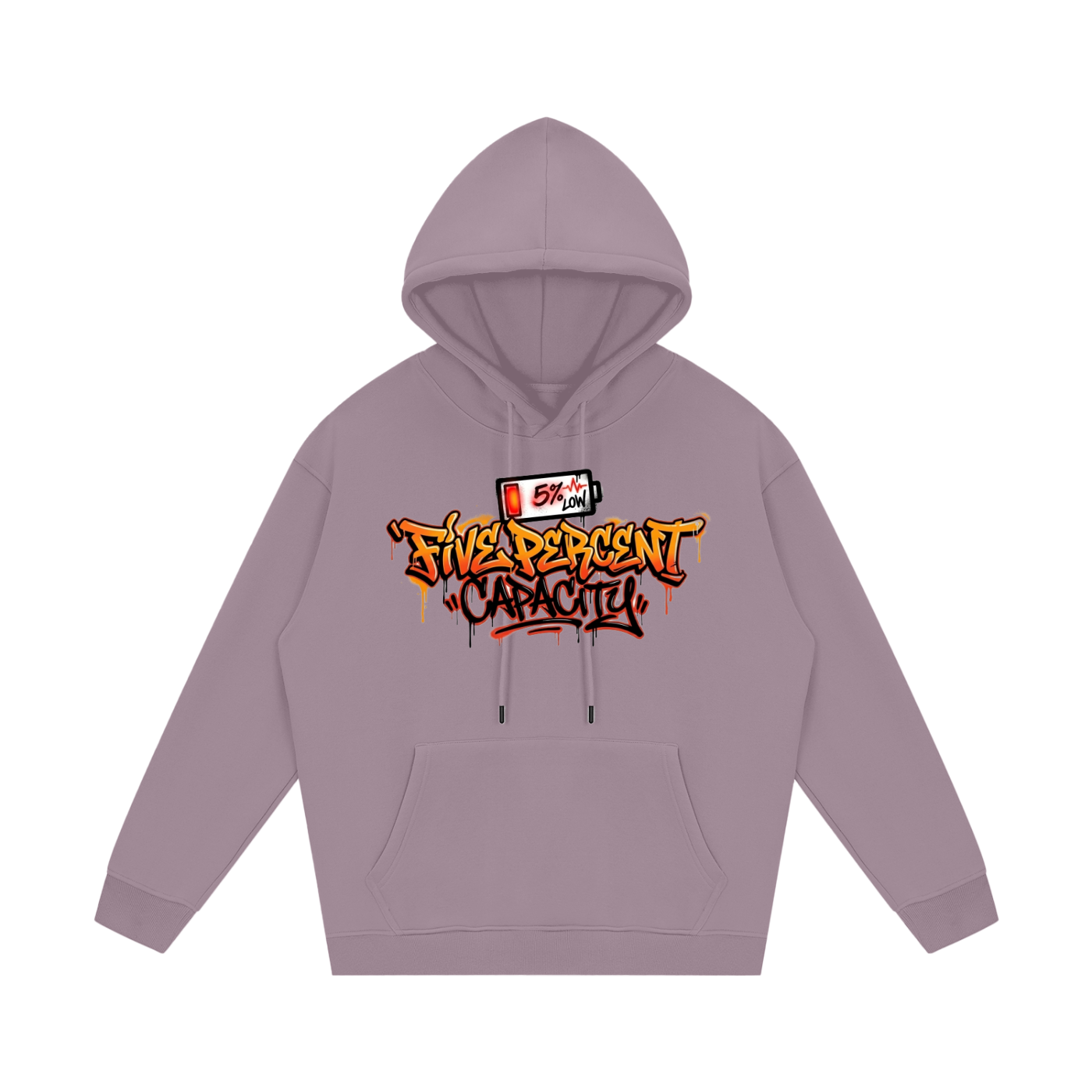 Unisex Fleece Hoodie - 5% Graffiti