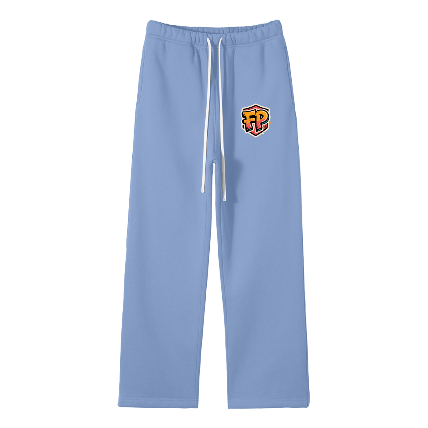 Unisex Solid Color Fleece Straight Leg Pants