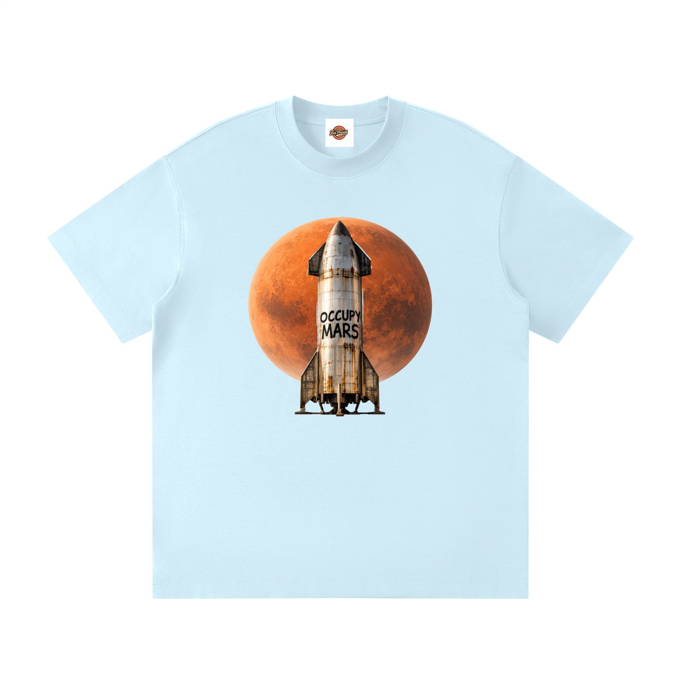 Unisex Loose Fit Crewneck T-Shirt - Occupy Mars