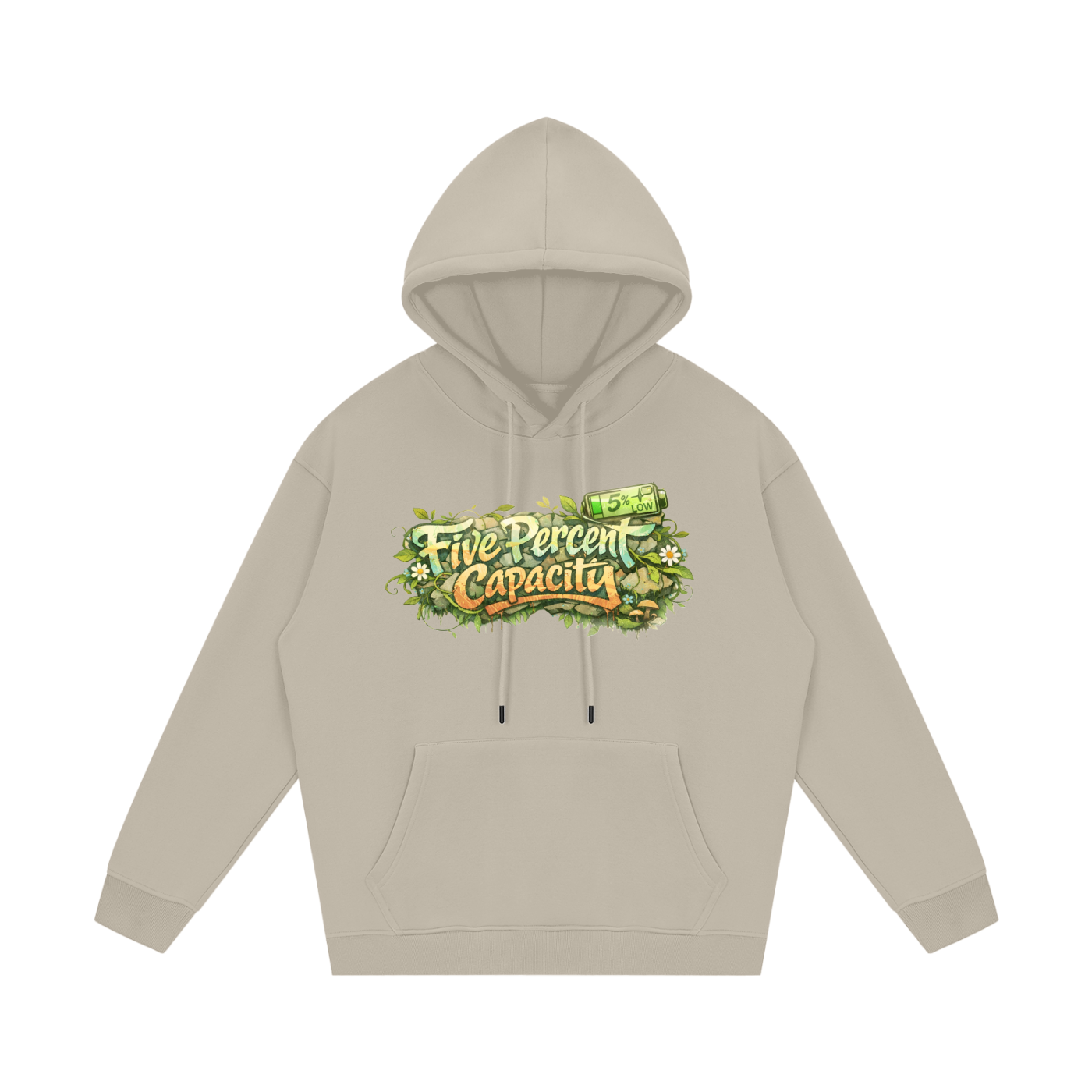 Unisex Fleece Hoodie - Graffiti  of Five Percent Capacity
