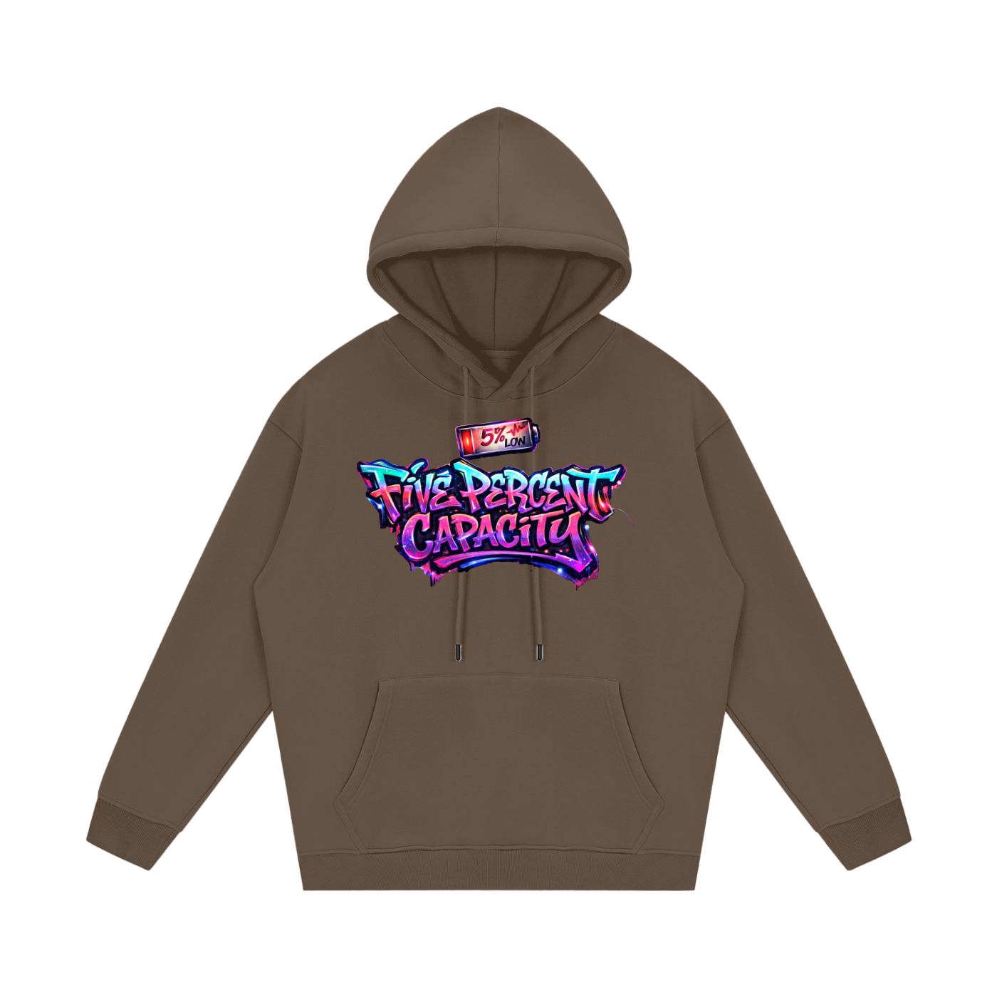 Unisex Fleece Hoodie - Graffiti Five Percent Capacity