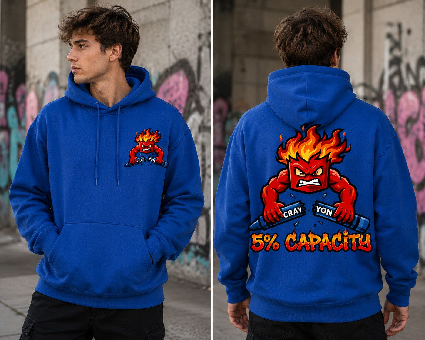Streetwear Snapping Crayon Hoodie