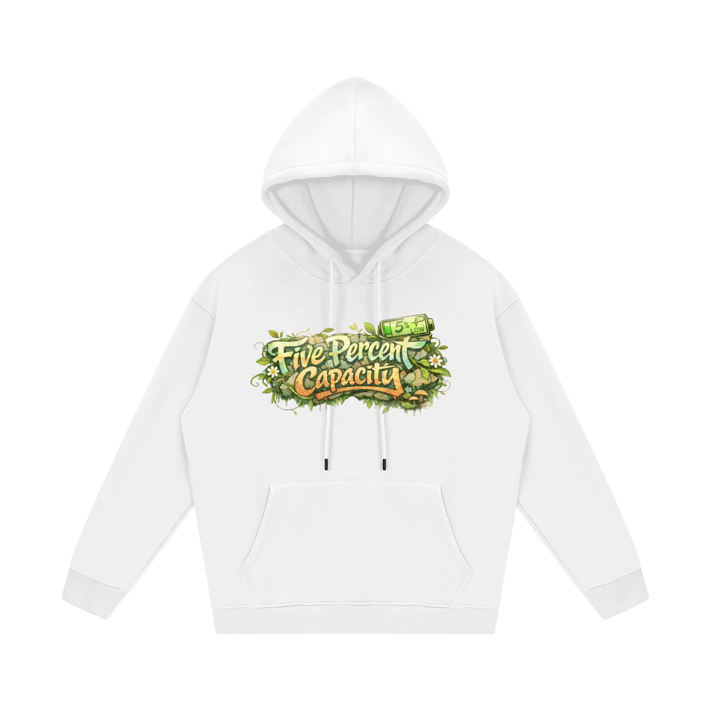 Unisex Fleece Hoodie - Graffiti  of Five Percent Capacity