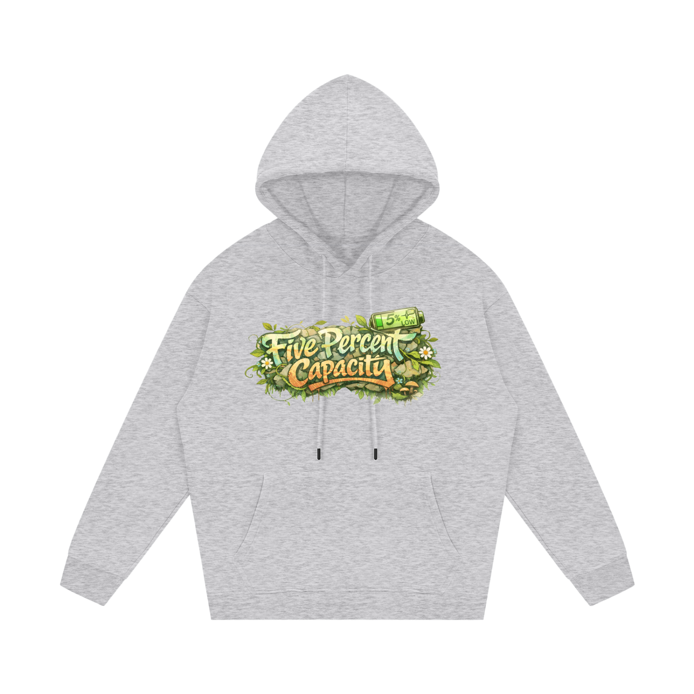 Unisex Fleece Hoodie - Graffiti  of Five Percent Capacity