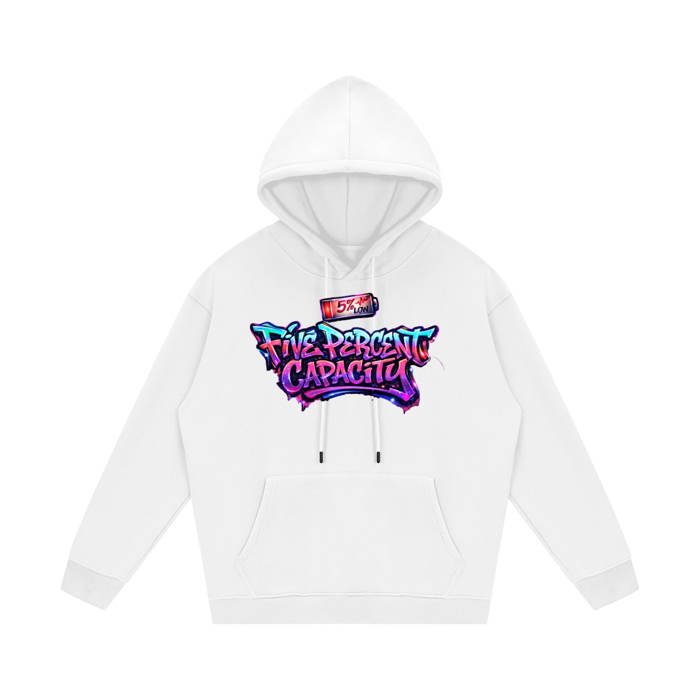 Unisex Fleece Hoodie - Graffiti Five Percent Capacity