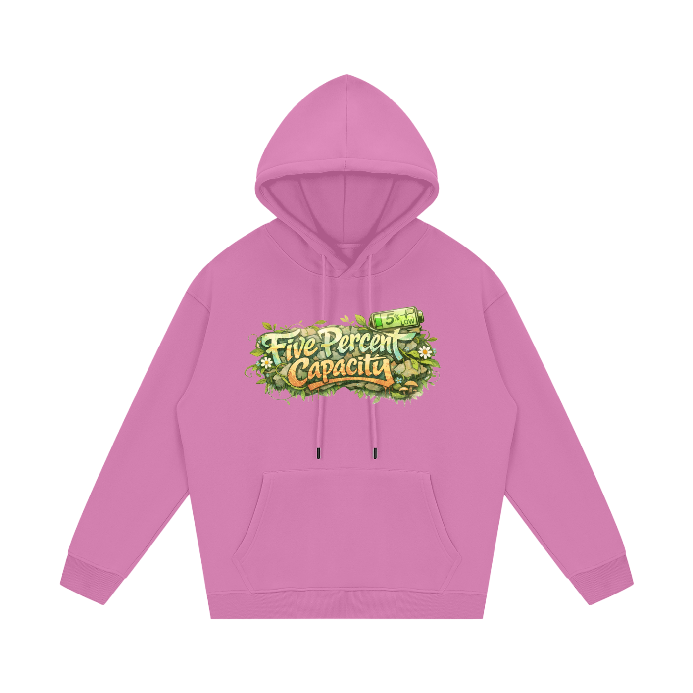 Unisex Fleece Hoodie - Graffiti  of Five Percent Capacity
