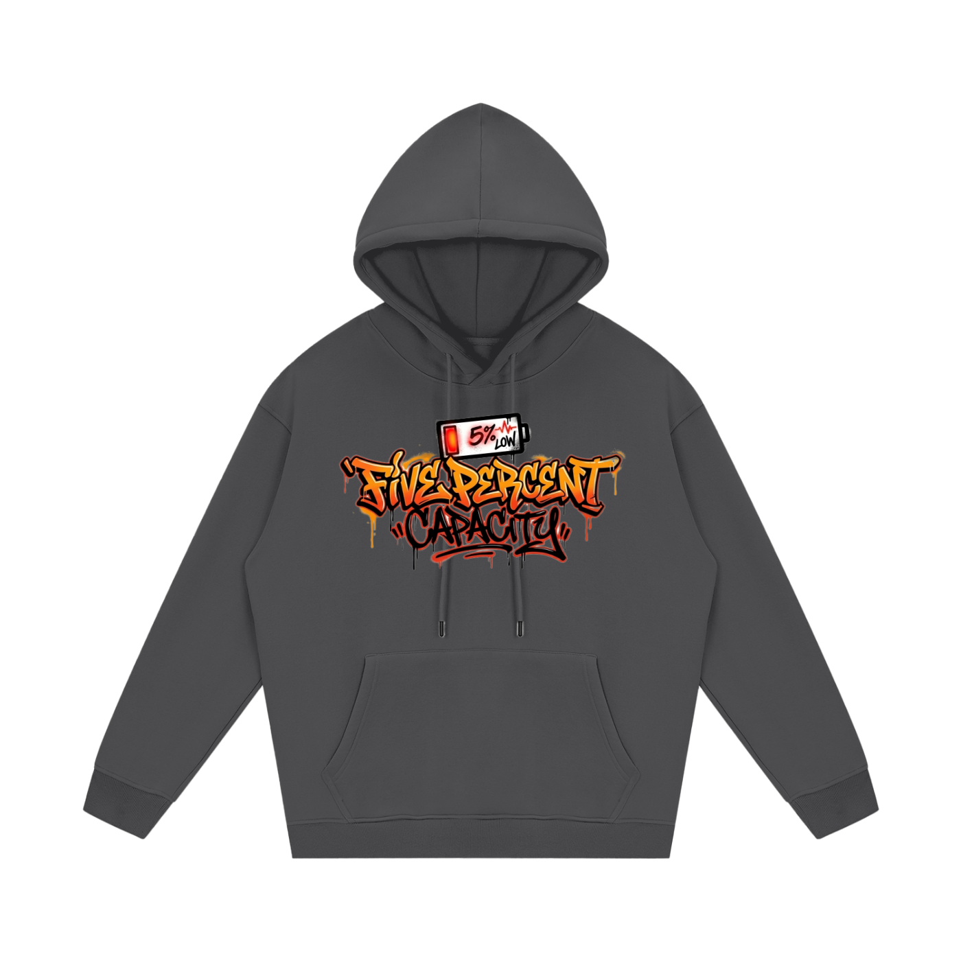 Unisex Fleece Hoodie - 5% Graffiti
