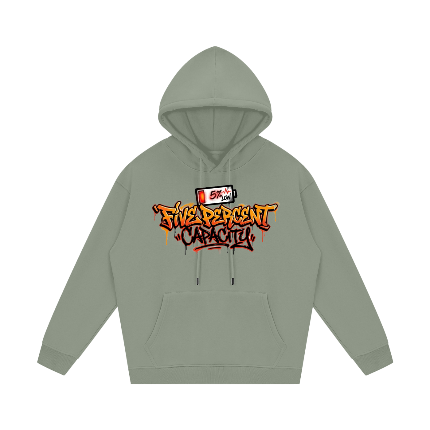 Unisex Fleece Hoodie - 5% Graffiti