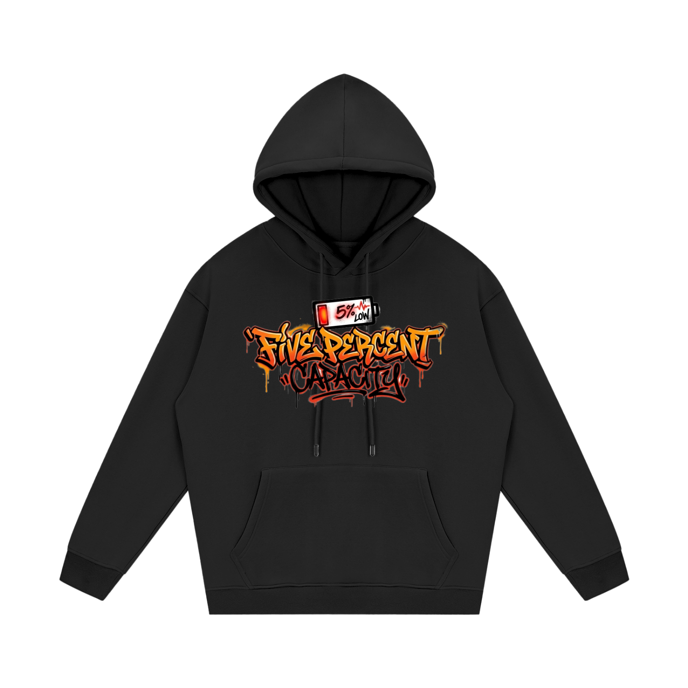 Unisex Fleece Hoodie - 5% Graffiti