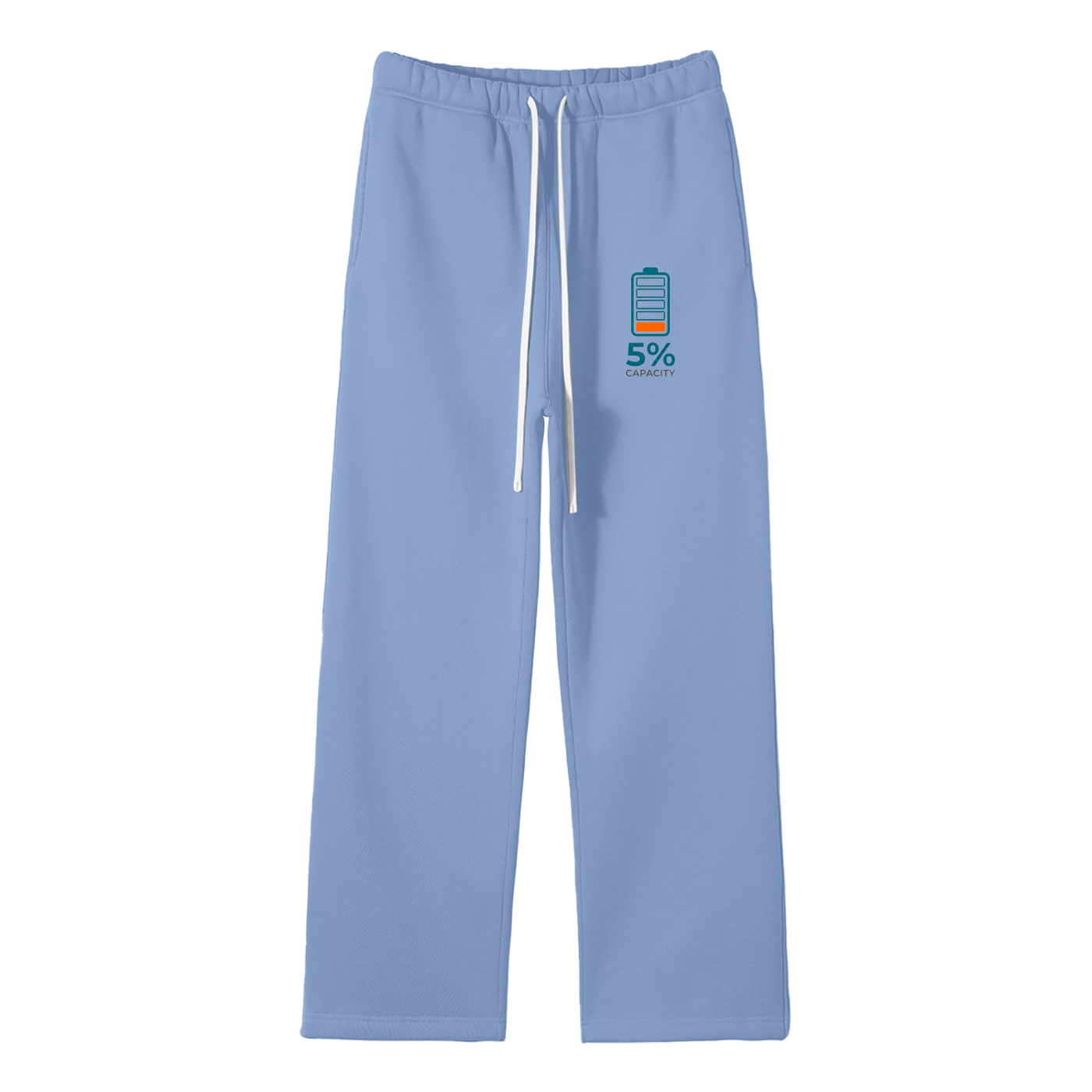Unisex Solid Color Fleece Straight Leg Pants