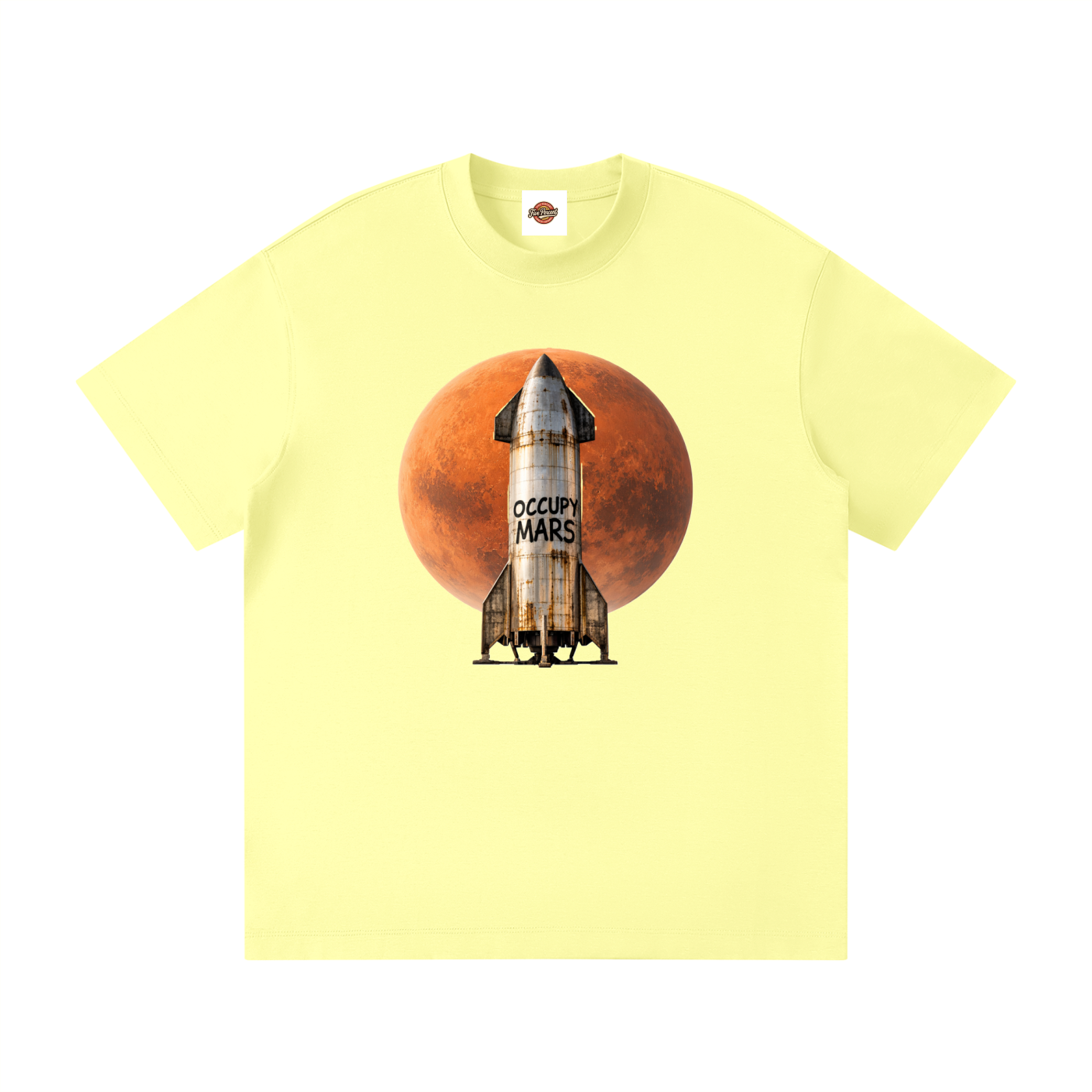 Unisex Loose Fit Crewneck T-Shirt - Occupy Mars