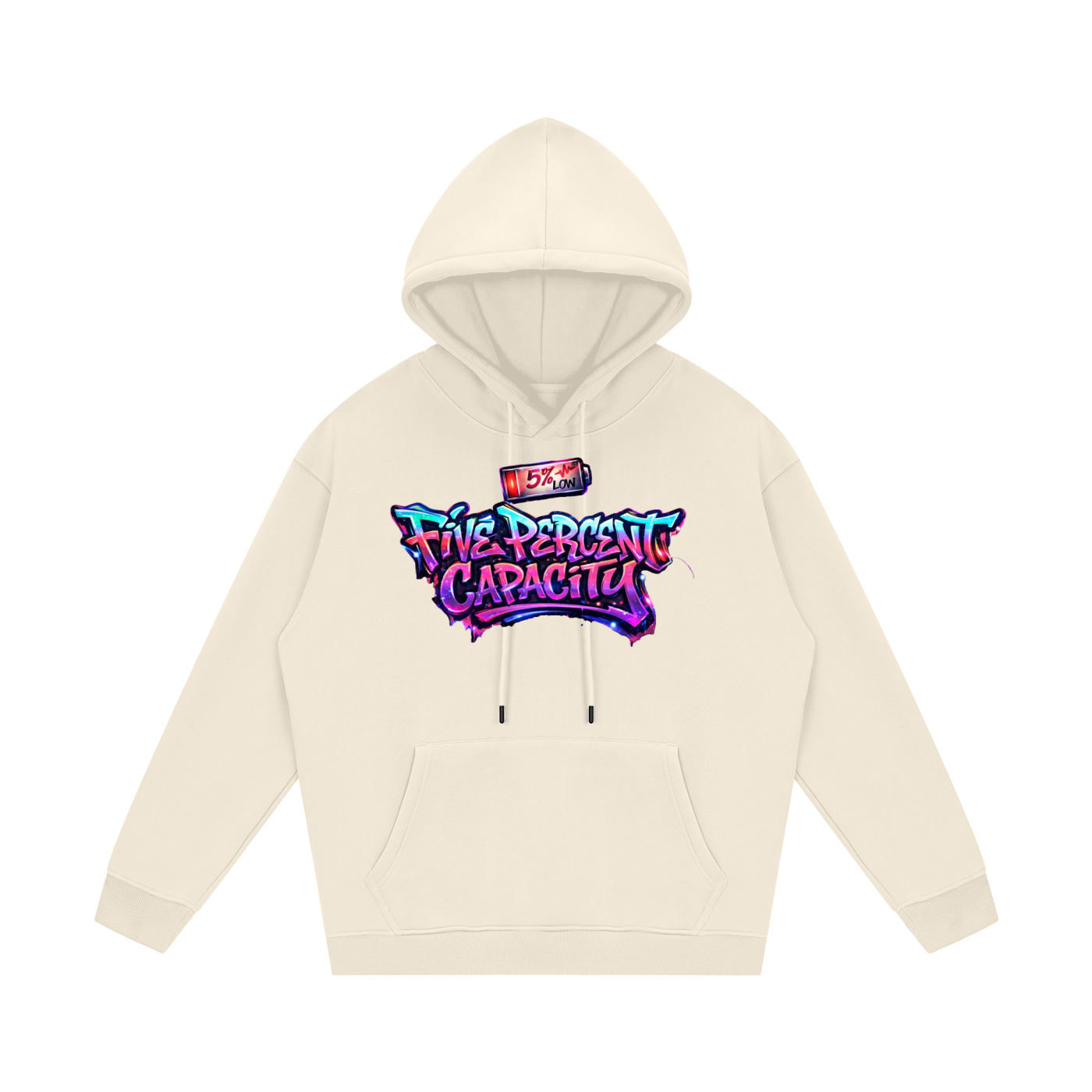 Unisex Fleece Hoodie - Graffiti Five Percent Capacity