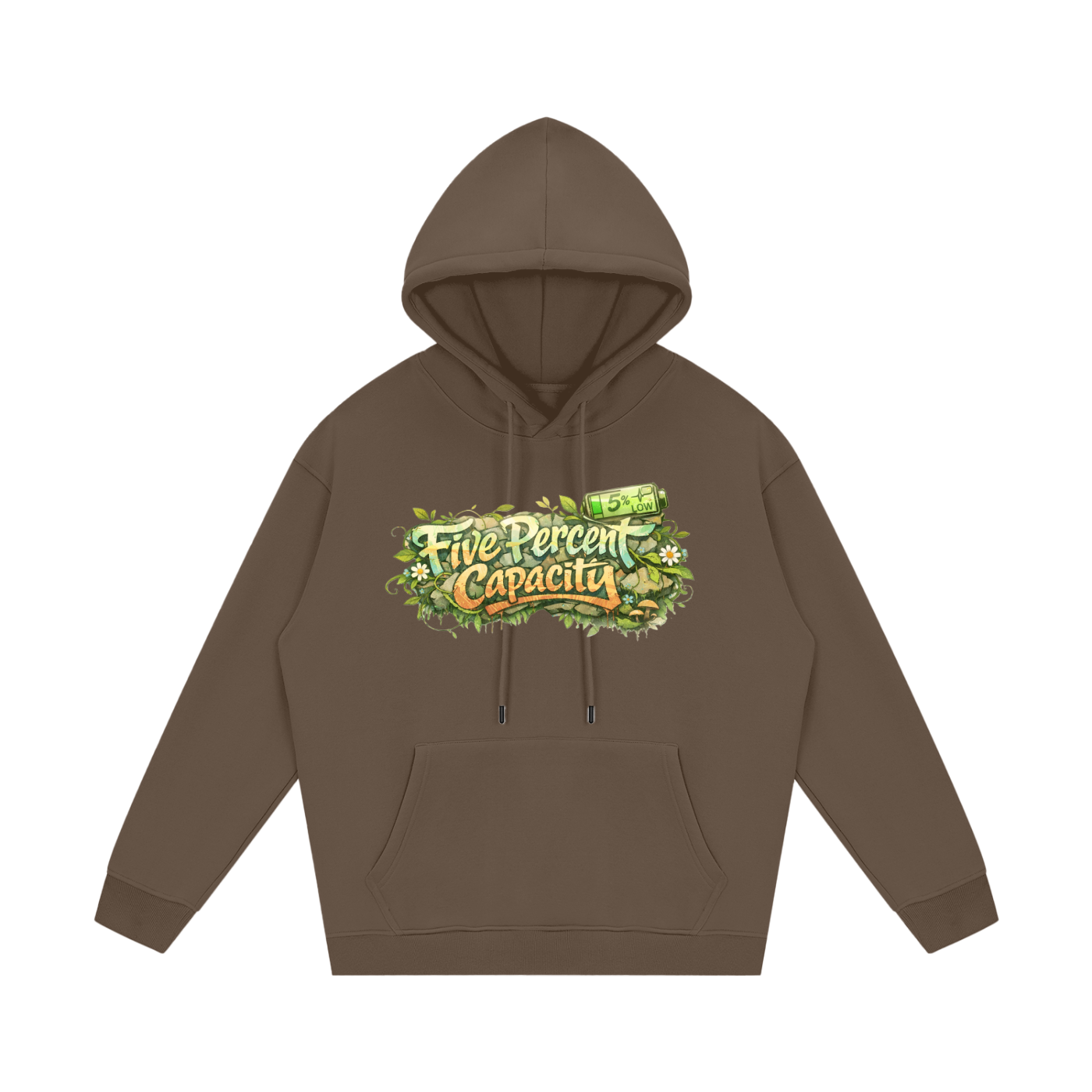 Unisex Fleece Hoodie - Graffiti  of Five Percent Capacity