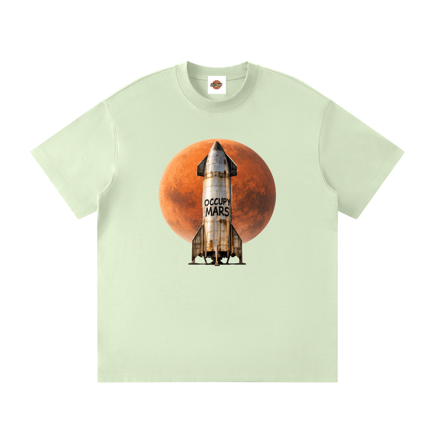 Unisex Loose Fit Crewneck T-Shirt - Occupy Mars