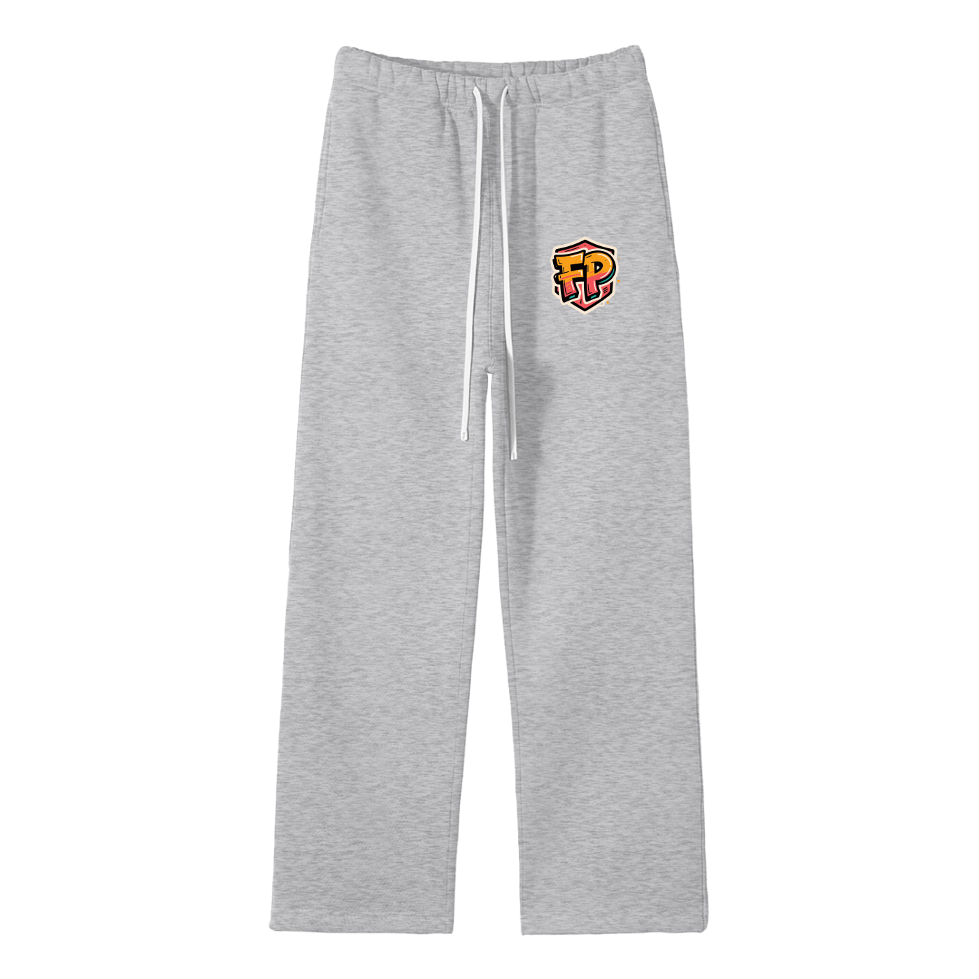 Unisex Solid Color Fleece Straight Leg Pants