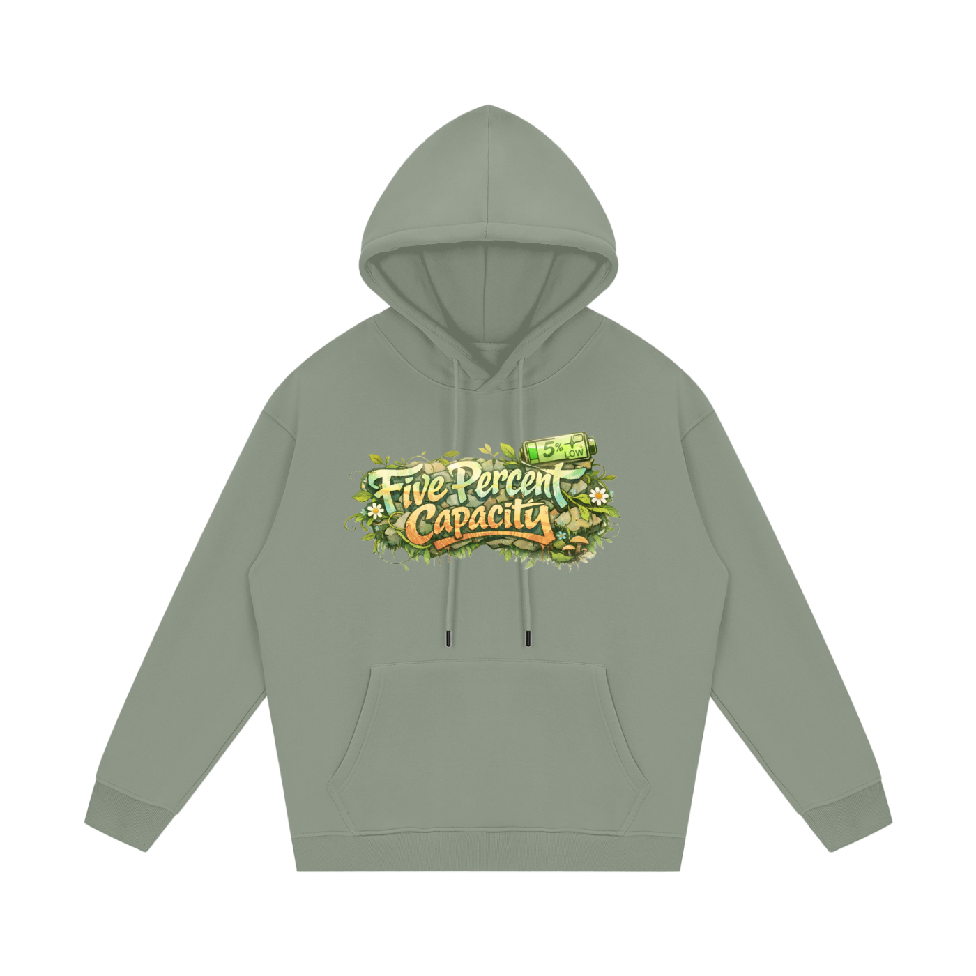 Unisex Fleece Hoodie - Graffiti  of Five Percent Capacity
