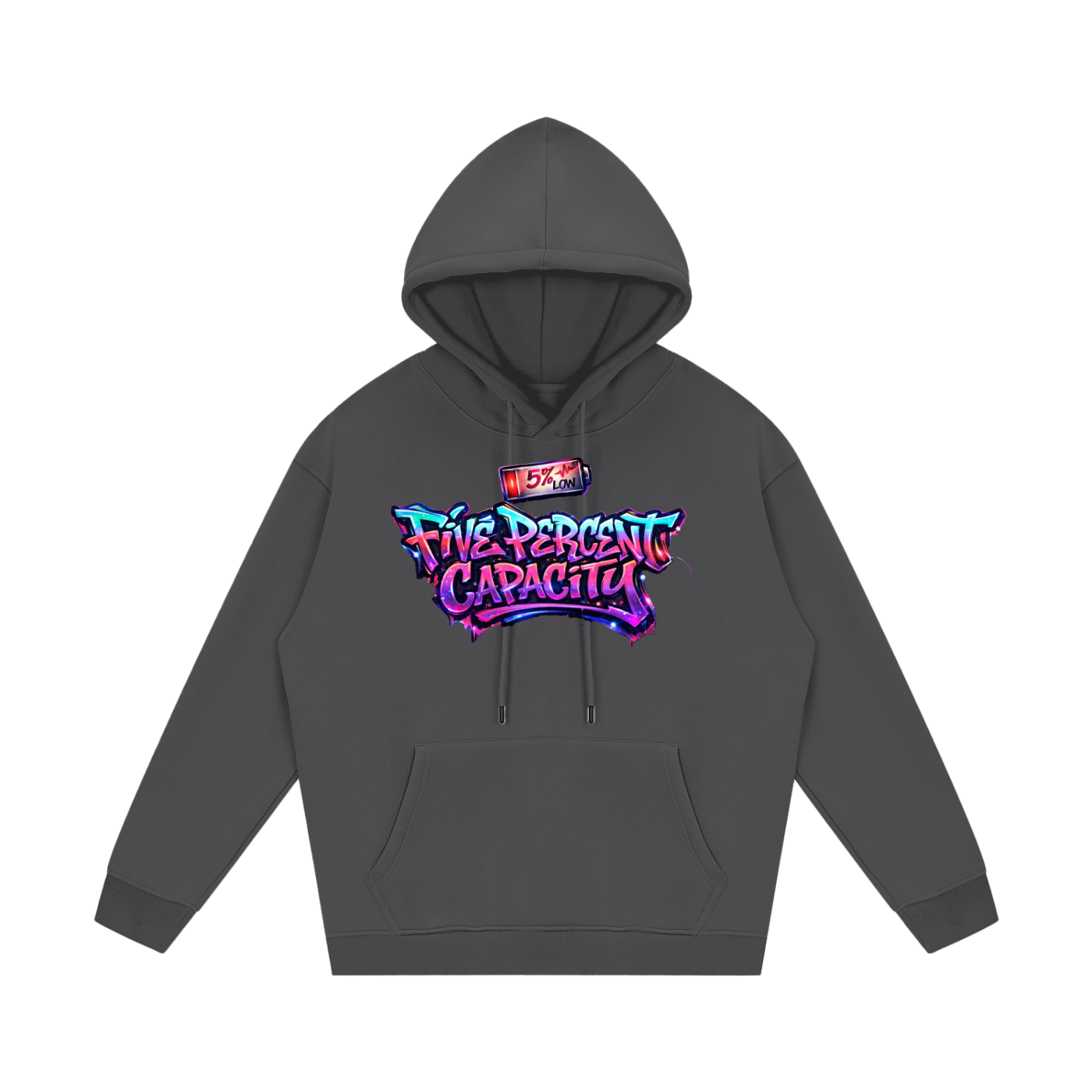 Unisex Fleece Hoodie - Graffiti Five Percent Capacity