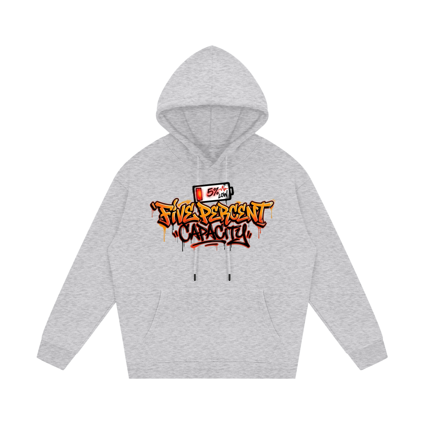 Unisex Fleece Hoodie - 5% Graffiti