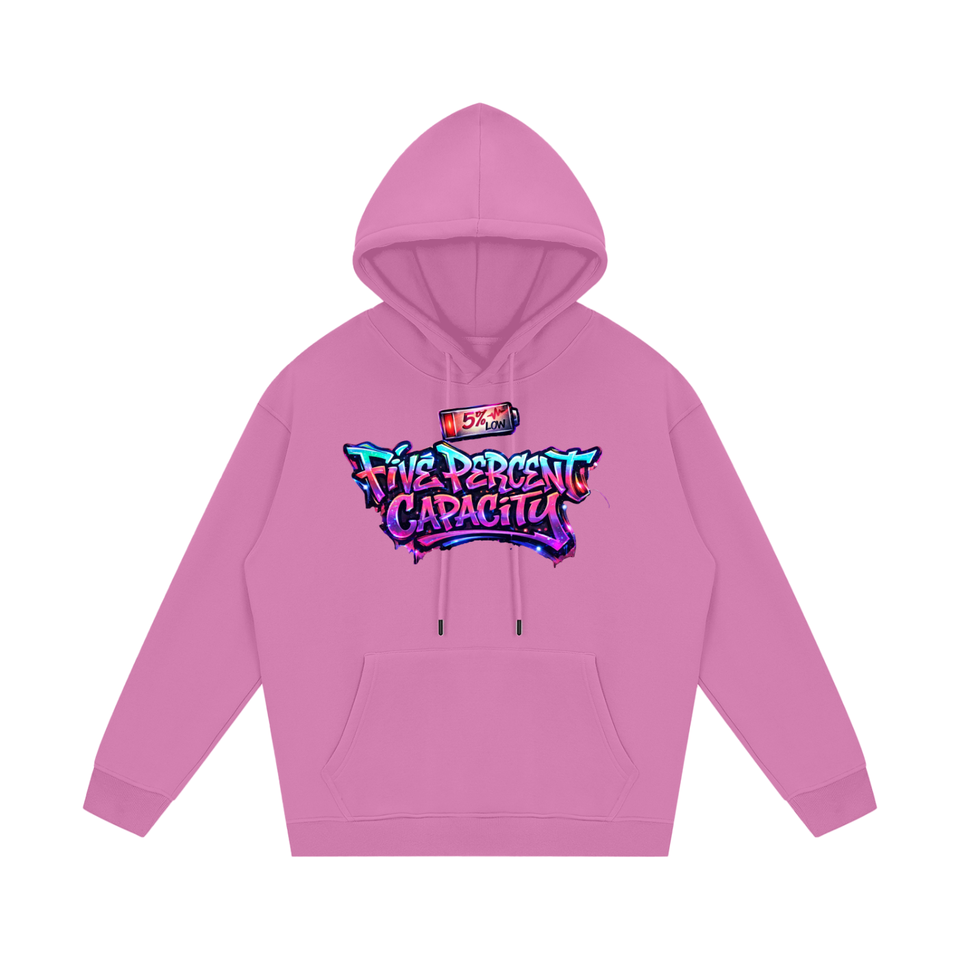 Unisex Fleece Hoodie - Graffiti Five Percent Capacity