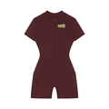 Women's Quarter-Zip Short Sleeve Romper