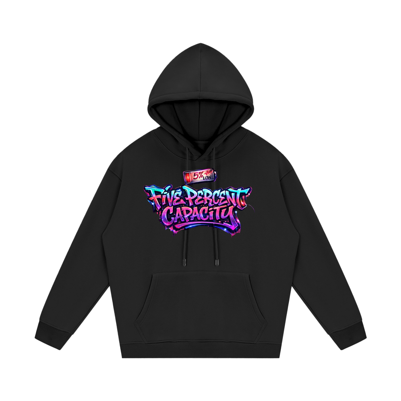 Unisex Fleece Hoodie - Graffiti Five Percent Capacity