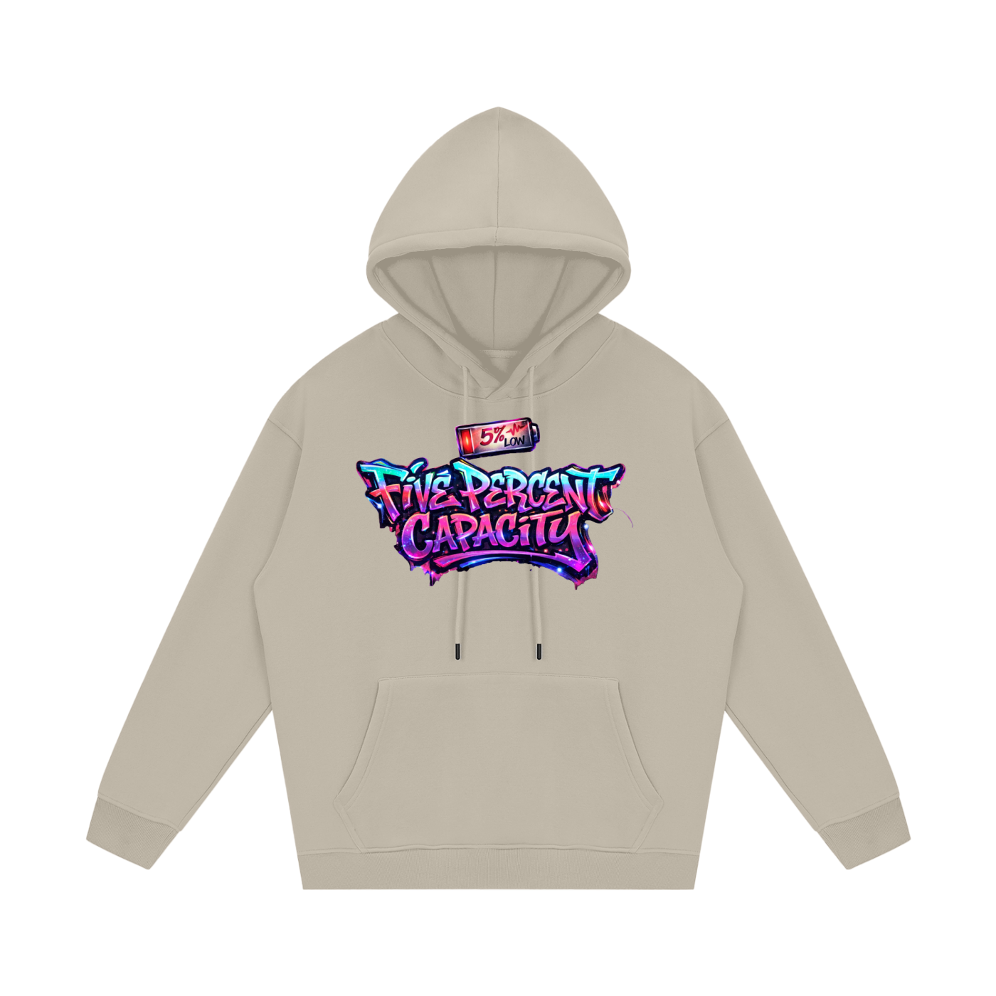 Unisex Fleece Hoodie - Graffiti Five Percent Capacity
