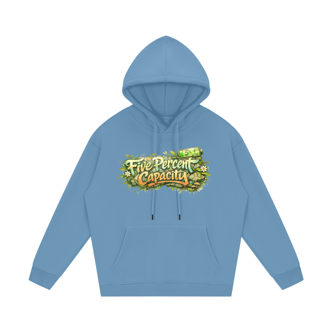 Unisex Fleece Hoodie - Graffiti  of Five Percent Capacity