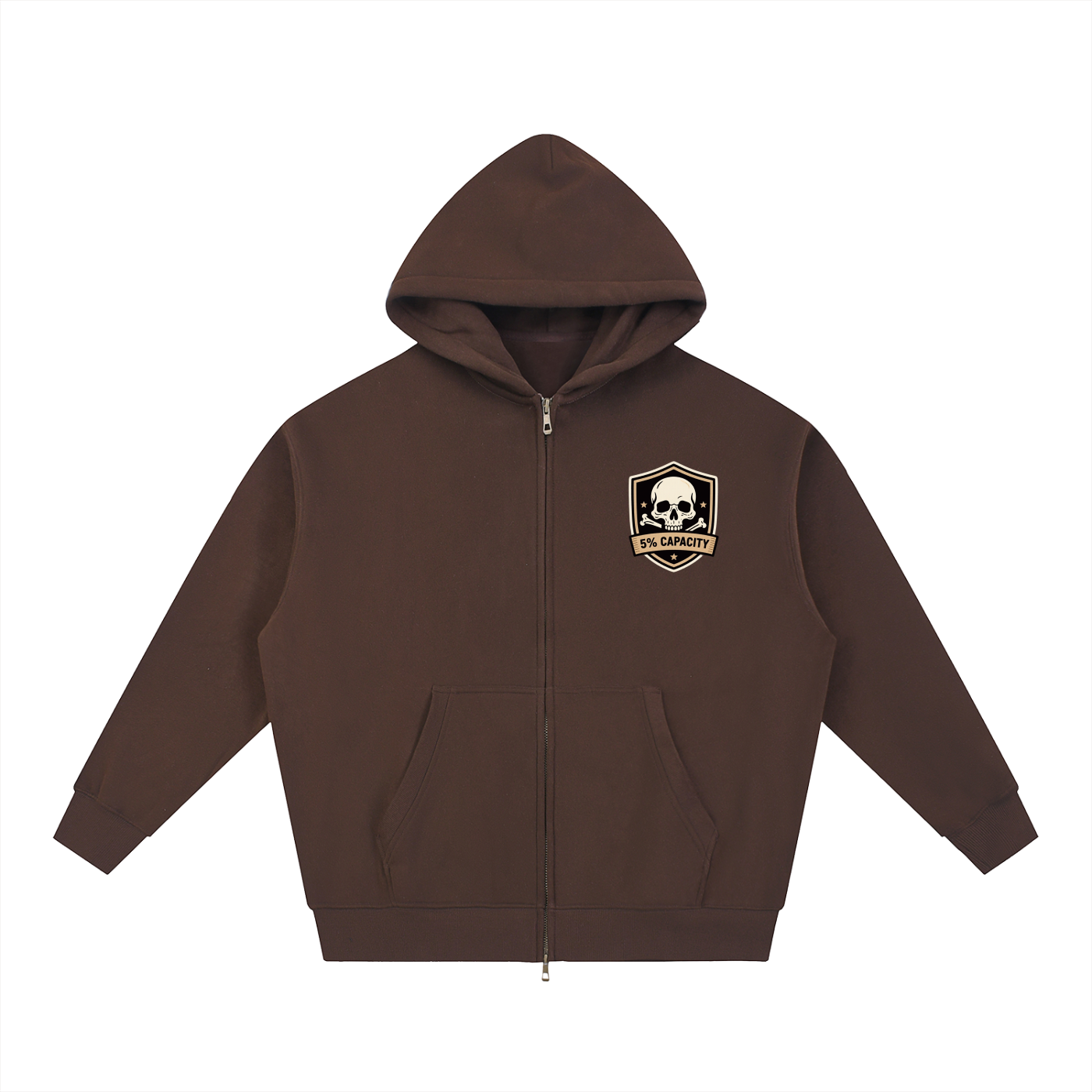 Essential Fleece Hoodie - Skull and Cross Bones 5%