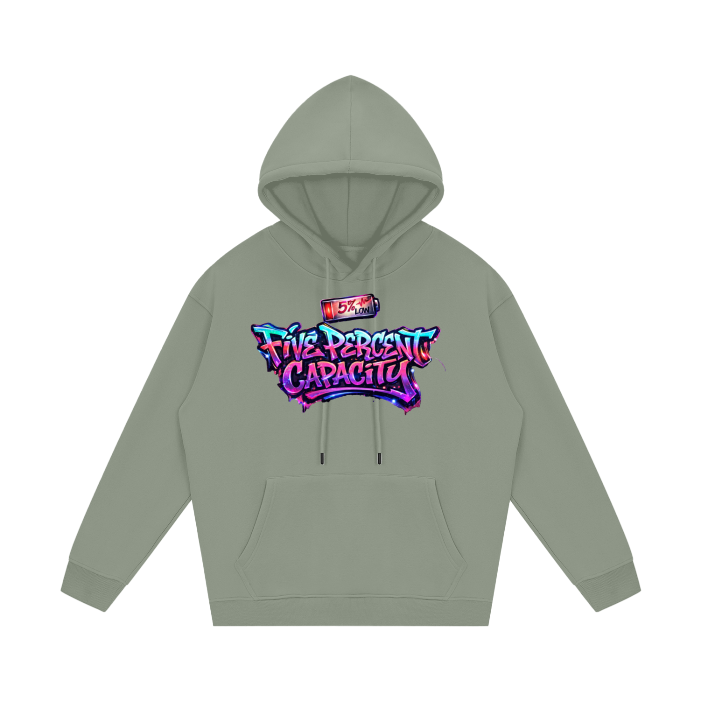 Unisex Fleece Hoodie - Graffiti Five Percent Capacity